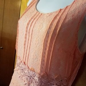 Joy & Co Lace Sleeveless Dress size M